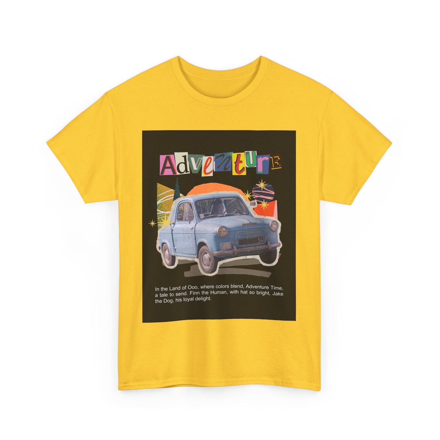 Adventure-Themed Unisex Cotton Tee, Retro Car Graphic Tee, Travel T-Shirt, Gift for Adventurers, Vintage Exploration Top