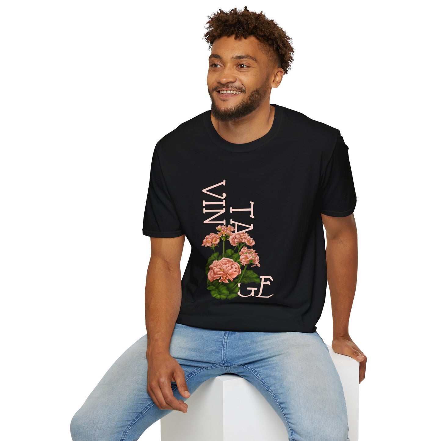 Vintage Floral Graphic Tee, Retro Flower Shirt, Unisex Casual T-Shirt, Gift for Plant Lovers, Summer Fashion