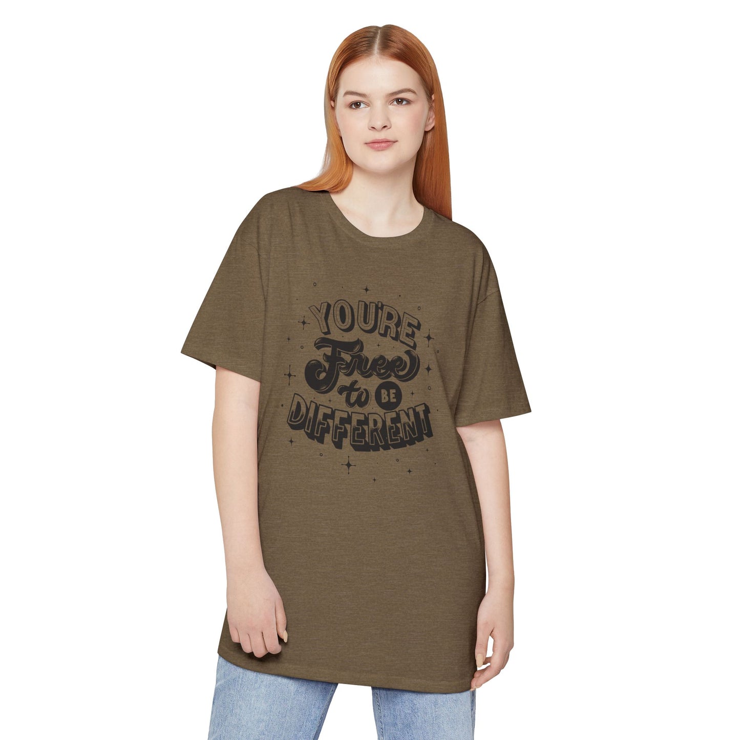 Urban Inspiration Tee - You're Free to Be Different, Casual Streetwear, Unique Gift, Everyday Comfort, Festival Style