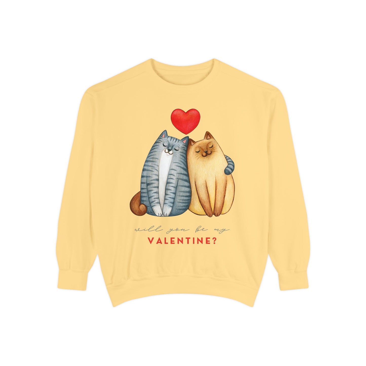 Love Cats Unisex Sweatshirt - Perfect for Valentine's Day