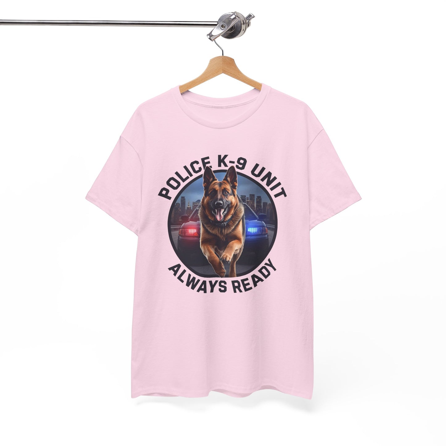 Police K-9 Unit Tee, Always Ready Graphic Tee, Dog Lover Gift, Police Support Shirt, Police Dog Merchandise