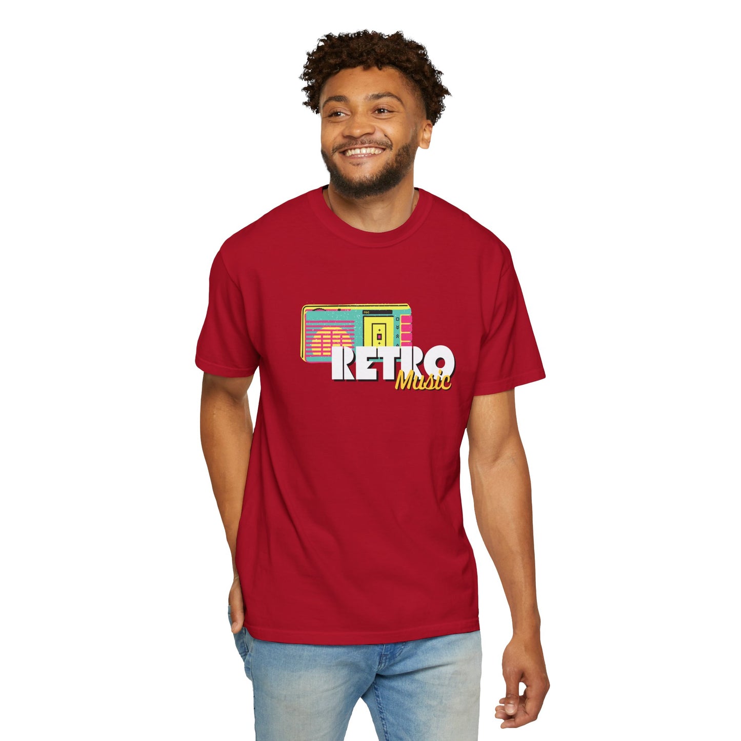 Retro Music T-Shirt, Vintage Style Tee, Unisex Garment-Dyed Shirt, Perfect for Music Lovers, Great for Festivals and Gifts