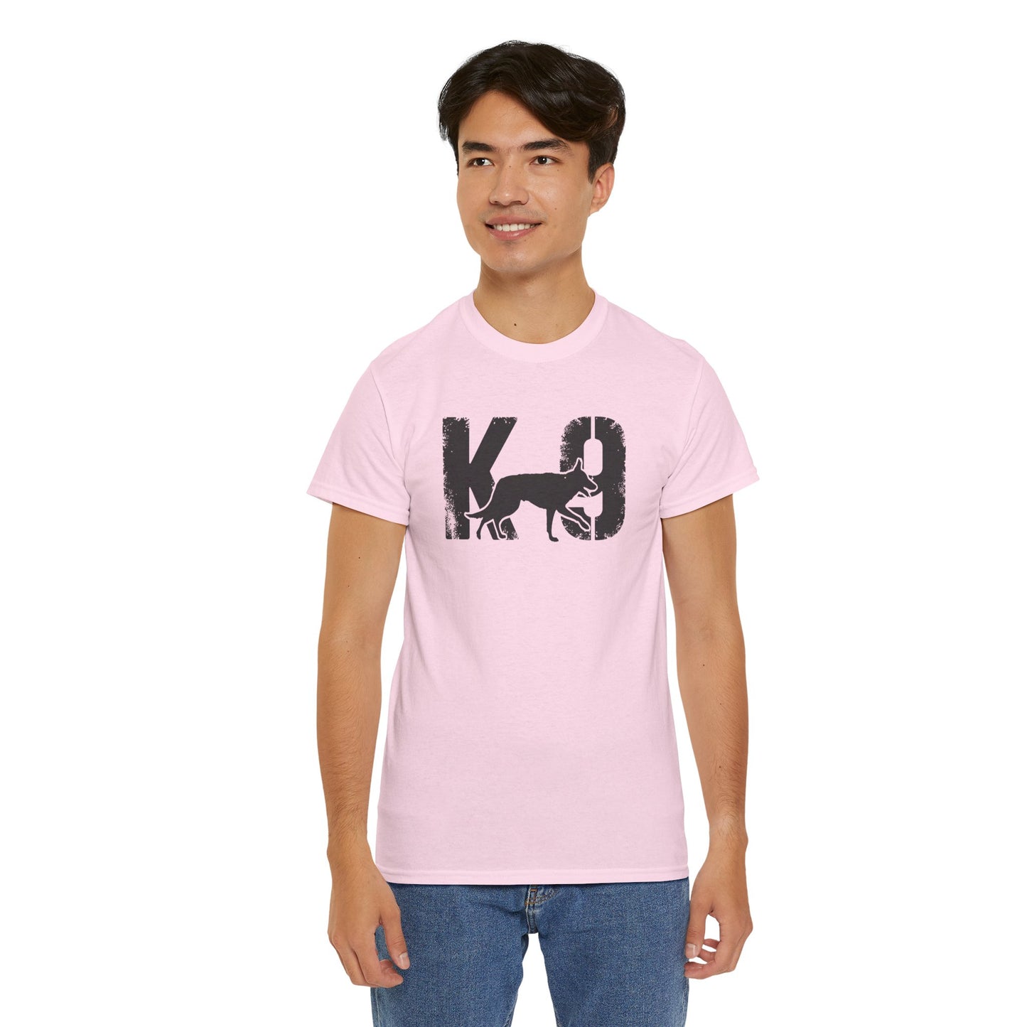 K-9 Dog Lover's Unisex Heavy Cotton Tee | T-Shirt for K-9 Handler | Dog Between K and 9 Design