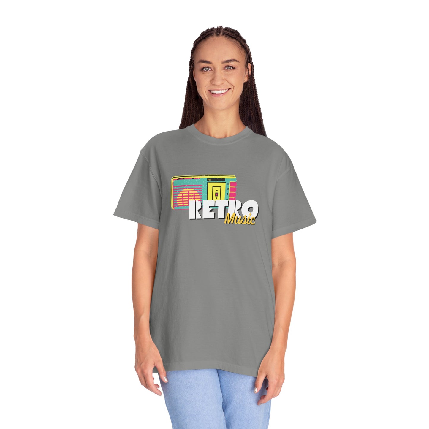 Retro Music T-Shirt, Vintage Style Tee, Unisex Garment-Dyed Shirt, Perfect for Music Lovers, Great for Festivals and Gifts