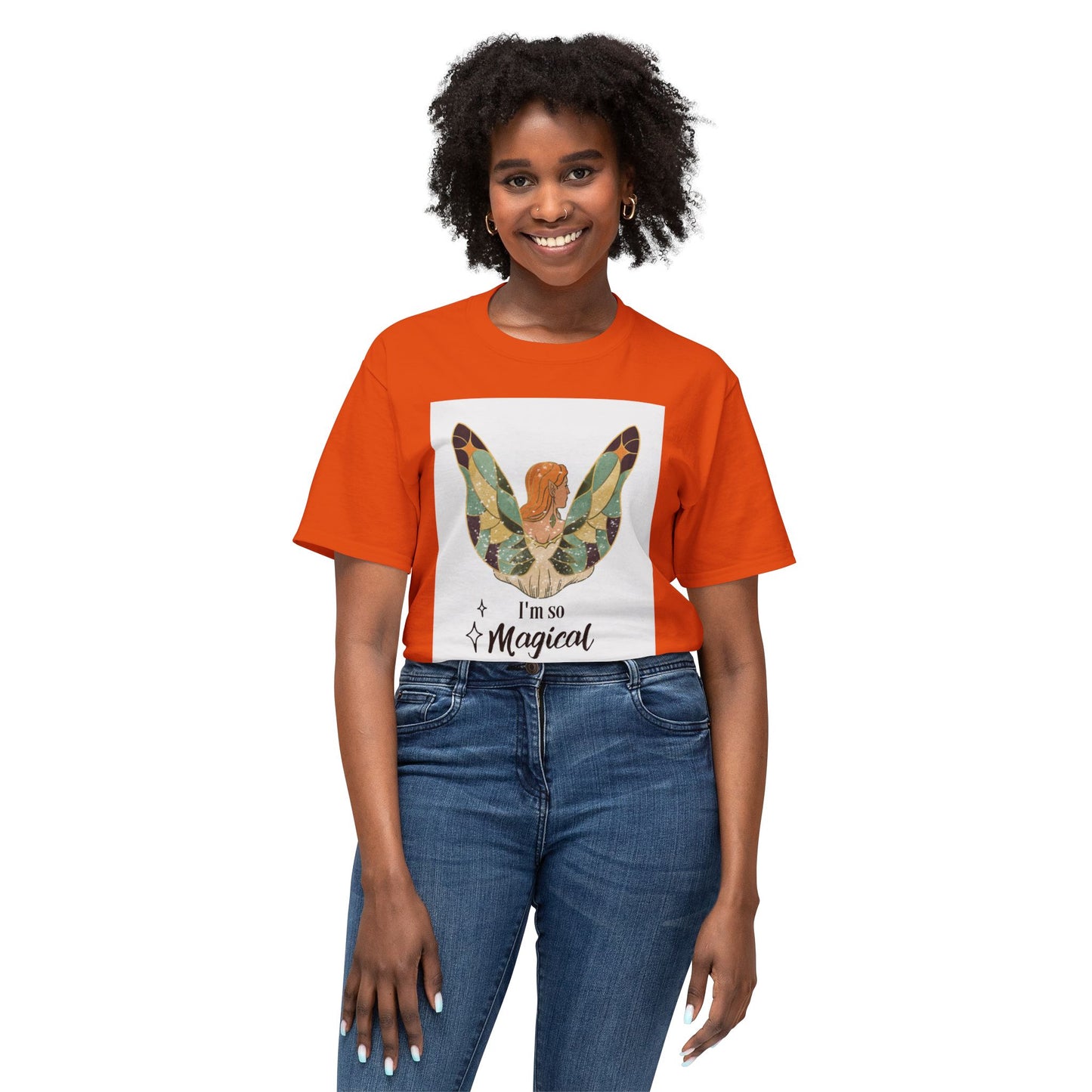 Woman Butterfly - I Am So Magical Unisex T-Shirt, Gift for Her, Cute Graphic Tee, Summer Fashion, Quote Shirt, Positive Vibes