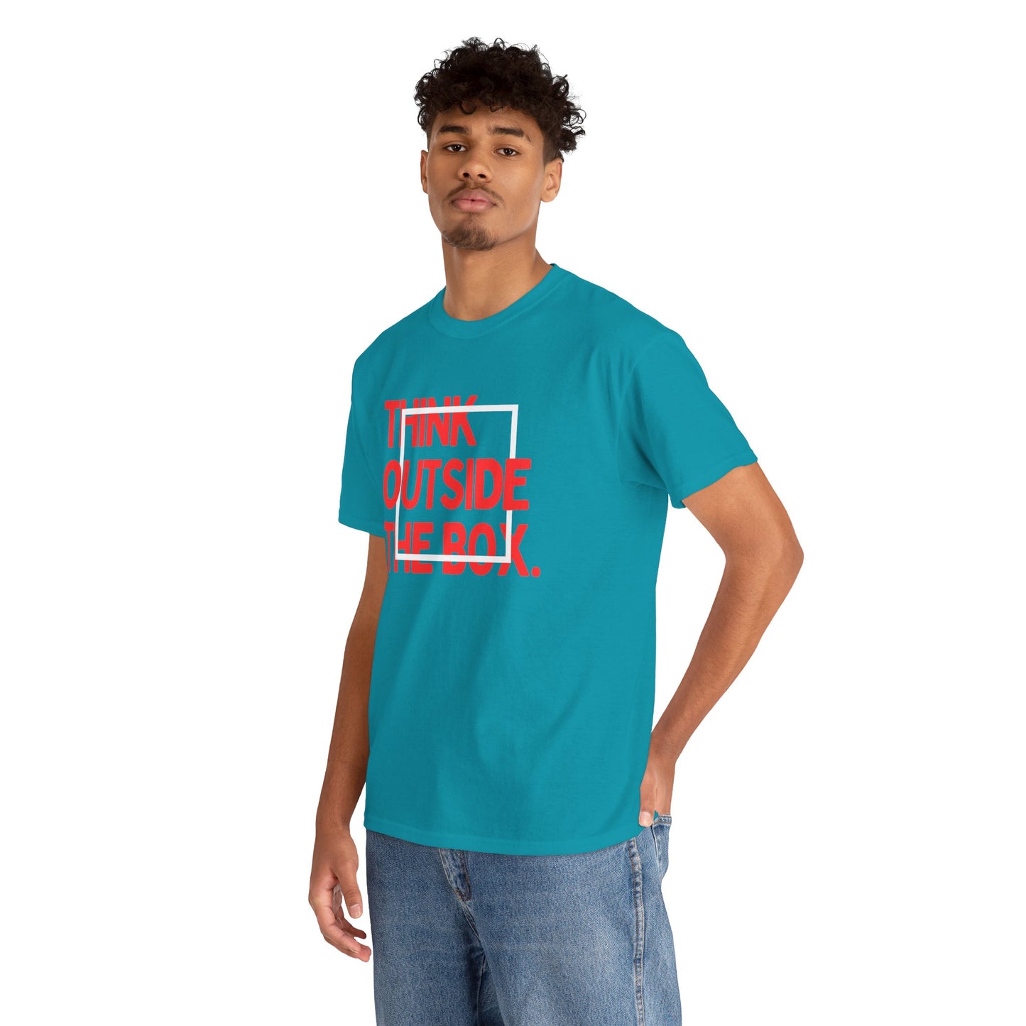 Creative Thinking Unisex Cotton Tee - Thin Out of Box, Inspirational Shirt, Motivational Gifts, Trendy Top for All Occasions, Perfect for Dreamers