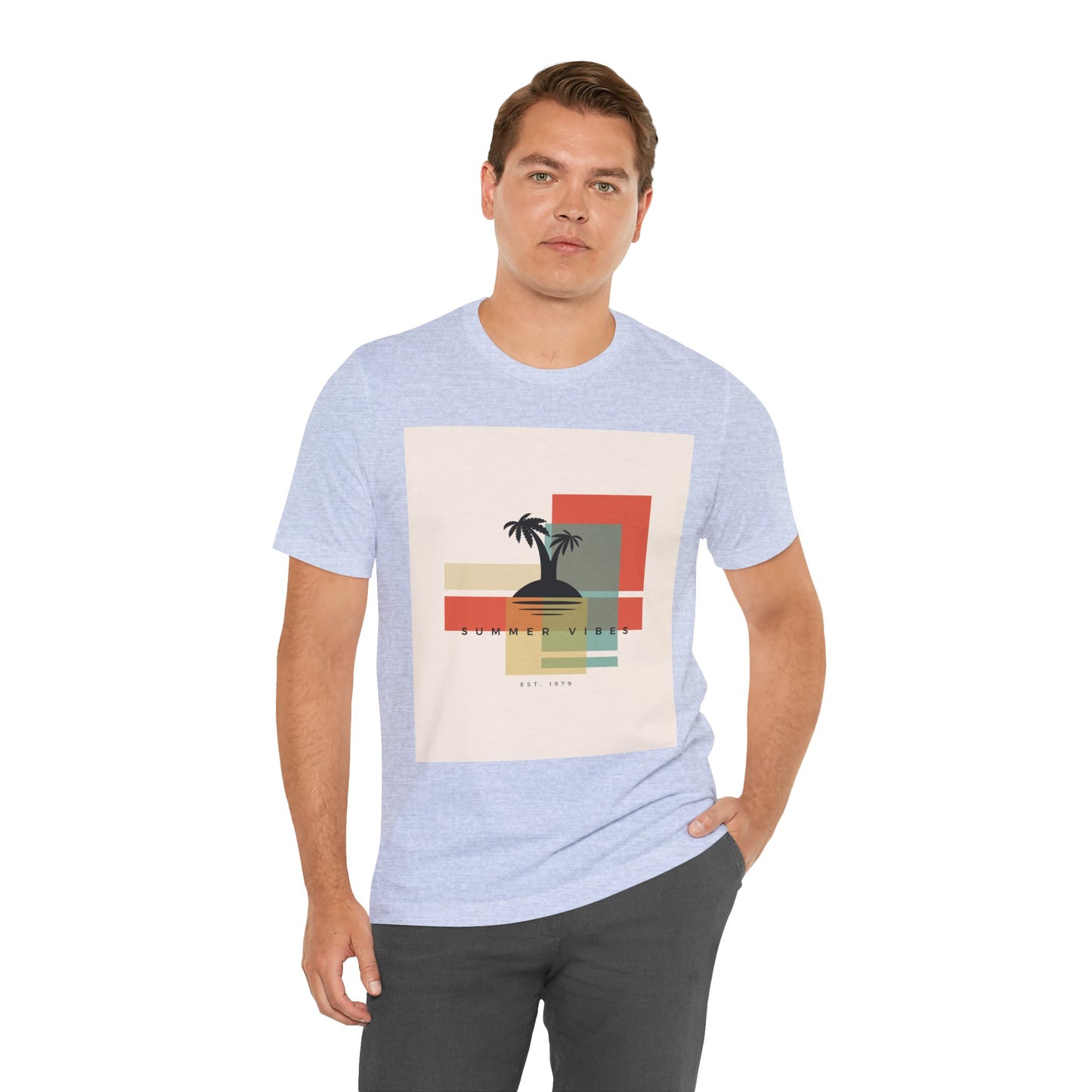 Tropical Sunset Tee, Summer Vibes Shirt, Vacation Outfit, Unisex Graphic Tee, Gift for Beach Lovers, Casual Wear