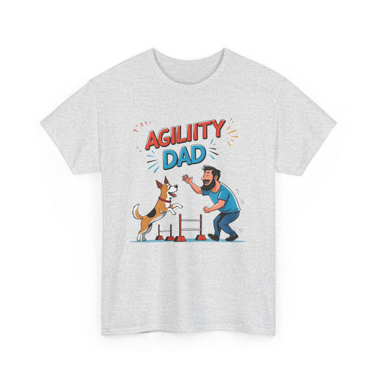 Agility Dad T-Shirt | Perfect Gift for Dog Lovers, Fathers Day, Pet Enthusiasts, Casual Wear, Dog Training Enthusiasts
