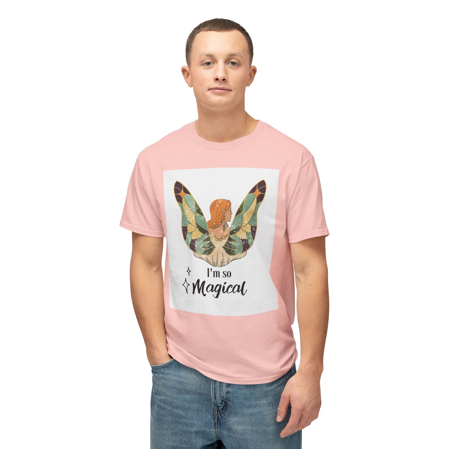 Woman Butterfly - I Am So Magical Unisex T-Shirt, Gift for Her, Cute Graphic Tee, Summer Fashion, Quote Shirt, Positive Vibes