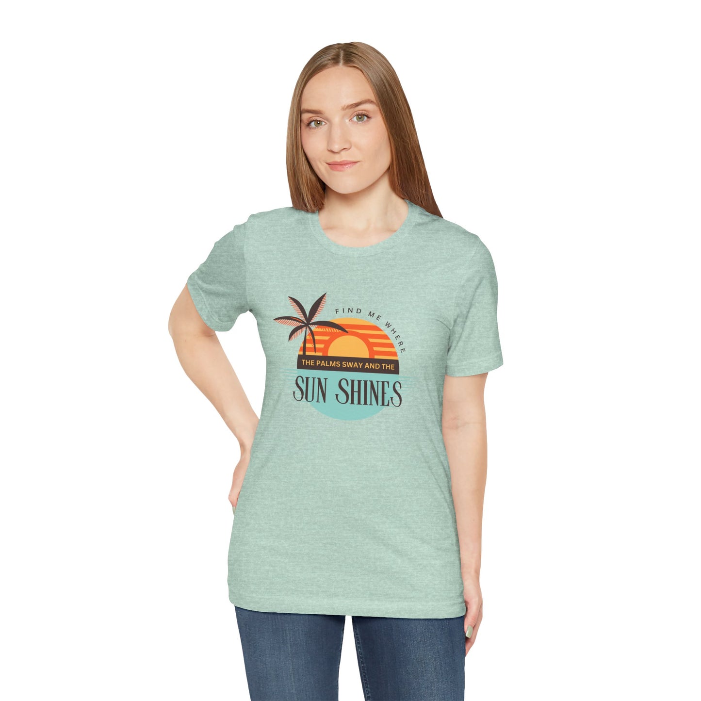 Tropical Vibes Tee - Relaxing Beach Sunset Design for Travelers and Summer Lovers, Perfect Gift for Vacations, Beach Days, and Casual Style