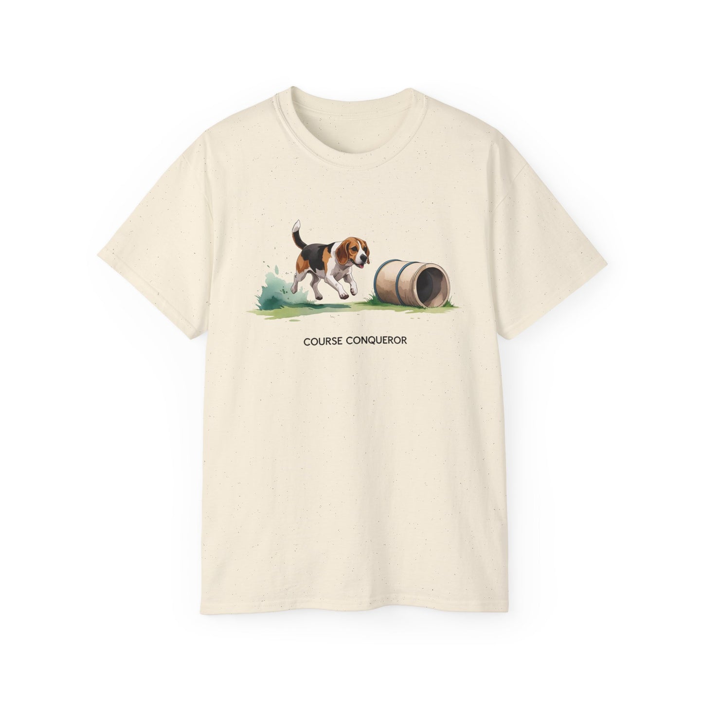 Dog Agility Tee - Course Conqueror | Beagle Graphic T-Shirt, Pet Enthusiast Gift, Animal Lover Apparel, Wearable Art for Dog Lovers