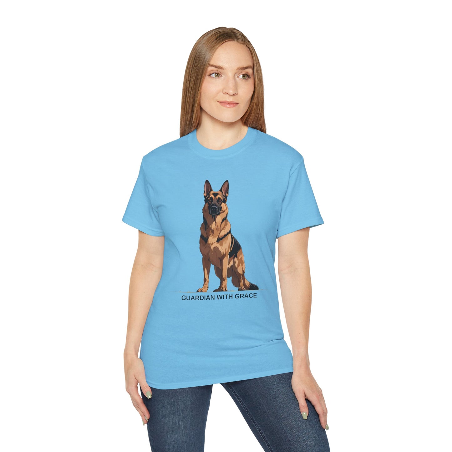 German Shepherd Guardian Tee - Unisex Ultra Cotton Shirt, Dog Lover Gift, Animal Spirit Apparel, Pet Memorial, Birthday Tee, Casual Wear