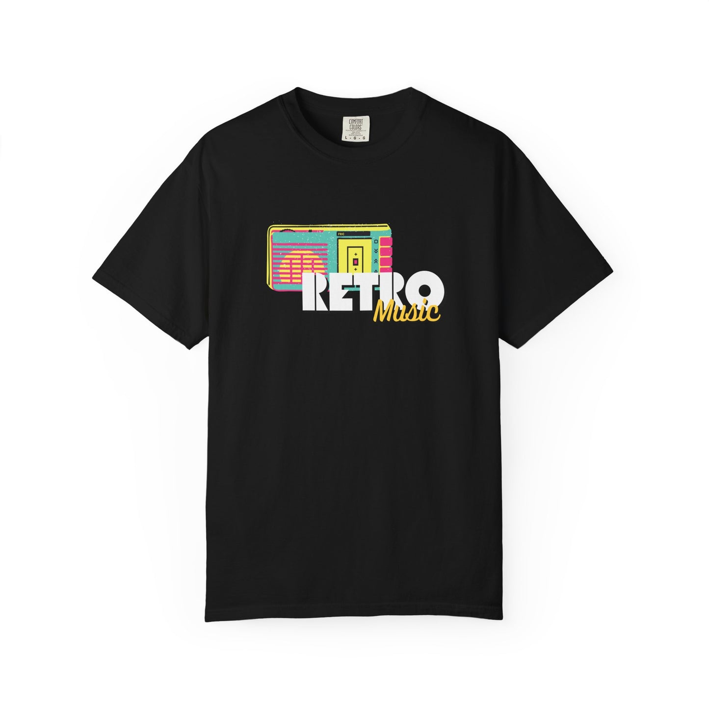 Retro Music T-Shirt, Vintage Style Tee, Unisex Garment-Dyed Shirt, Perfect for Music Lovers, Great for Festivals and Gifts