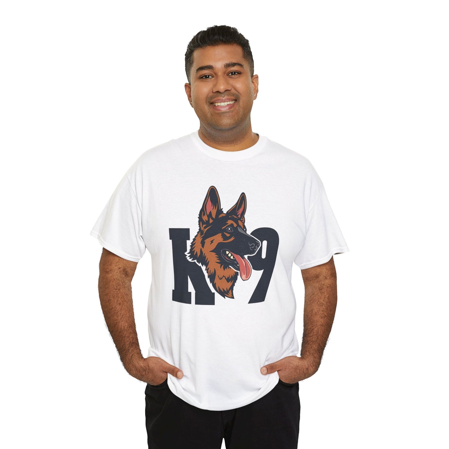 German Shepherd K9 Lover Unisex Heavy Cotton Tee | Dog Owner Gift, Dog Lover Apparel