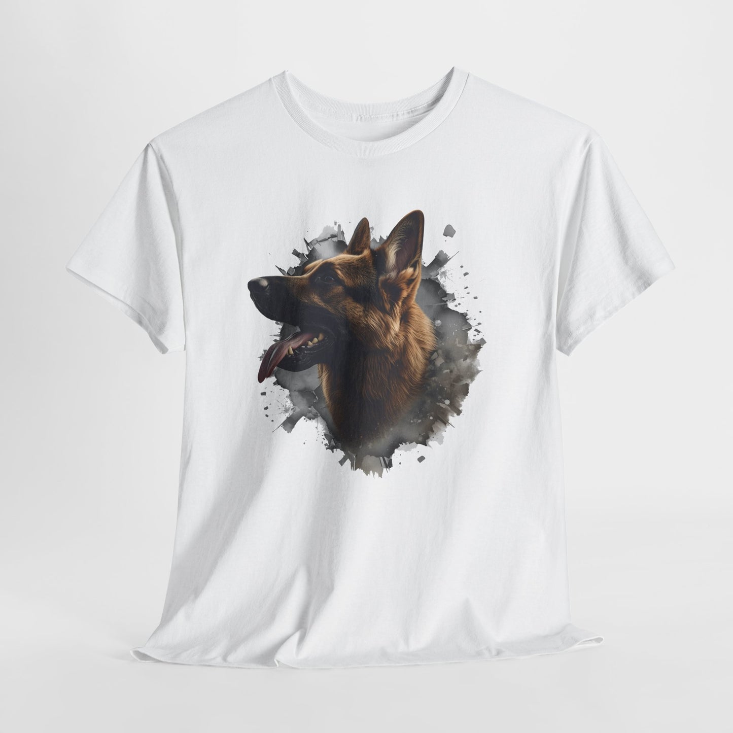 German Shepherd Lover Tee With 3D Design, Unisex Cotton Shirt, Dog T-Shirt, Pet Lovers Gift, Animal Enthusiast Apparel