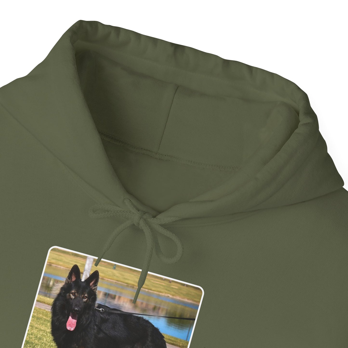 Unisex Dog Lover Hoodie With an Old Fashioned Working Line German Shepherd