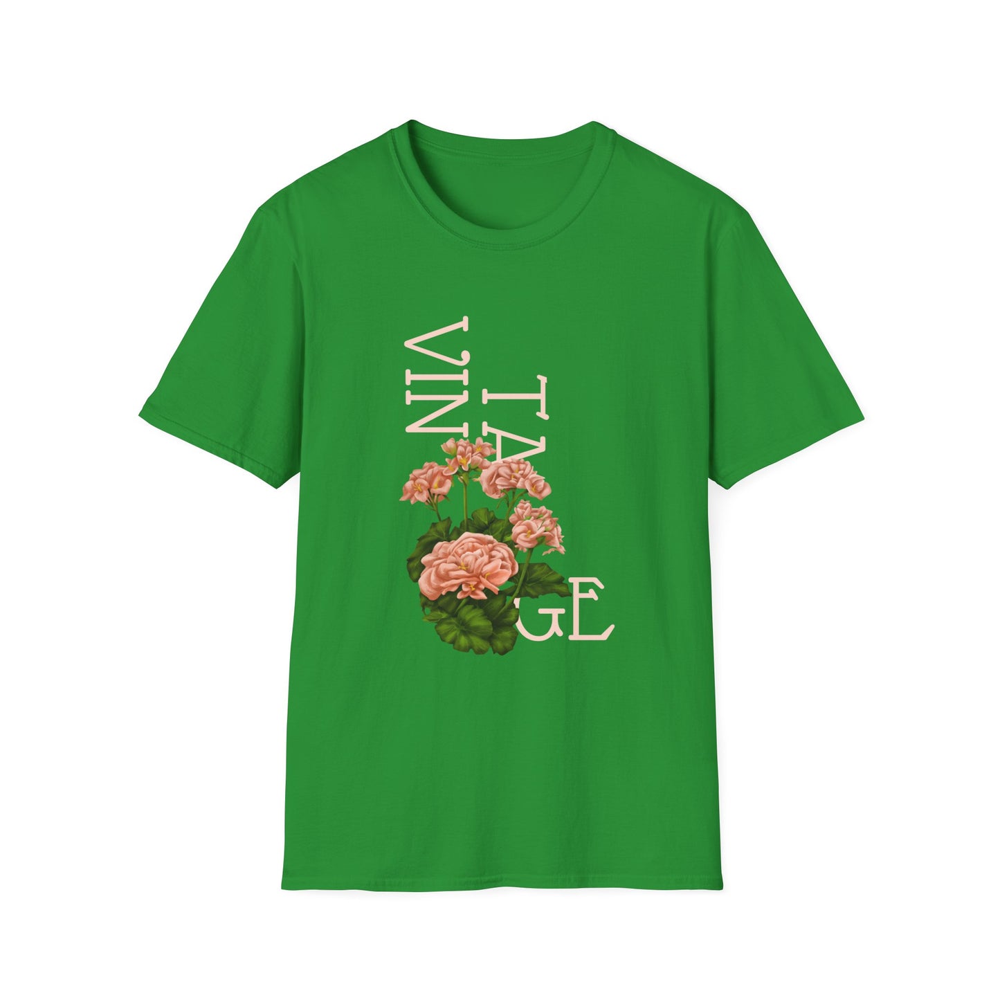 Vintage Floral Graphic Tee, Retro Flower Shirt, Unisex Casual T-Shirt, Gift for Plant Lovers, Summer Fashion
