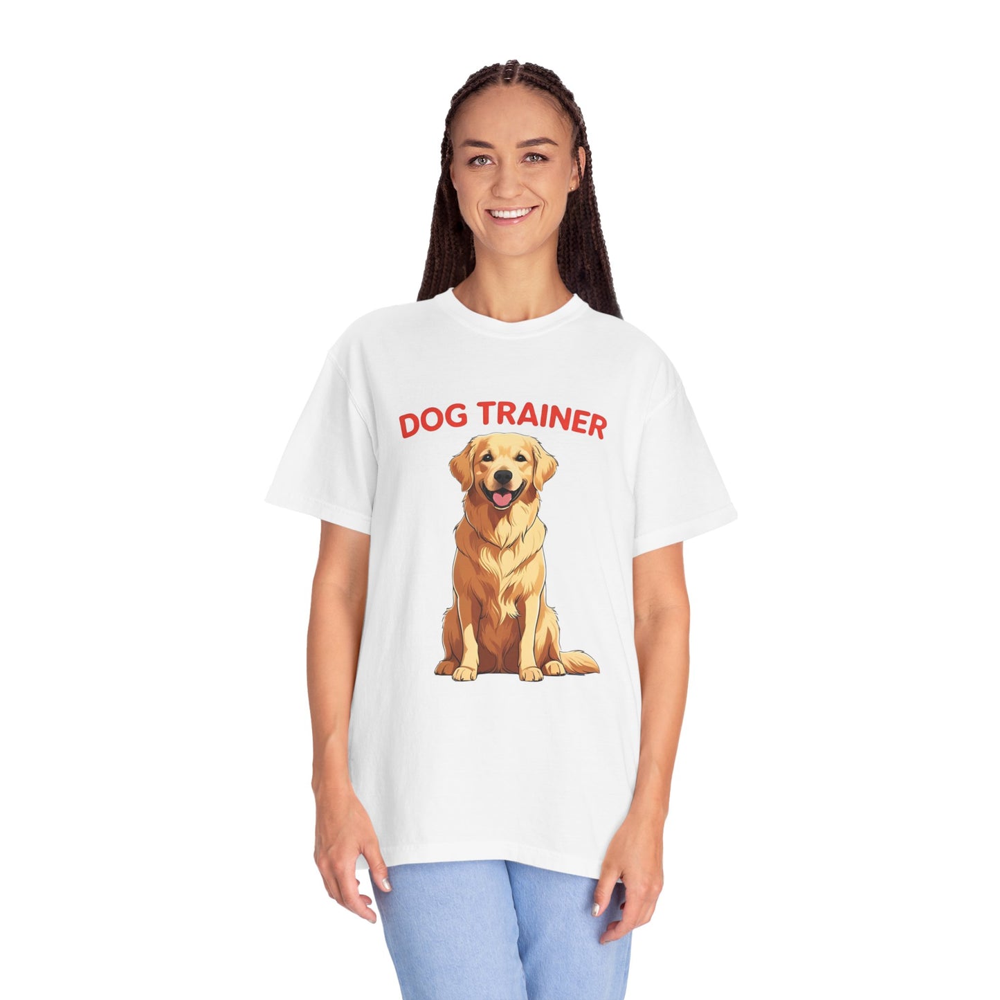 Dog Trainer Unisex Garment-Dyed T-Shirt | Perfect Gift for Dog Lovers, Pet Owners, Trainers, Birthdays, and Everyday Use