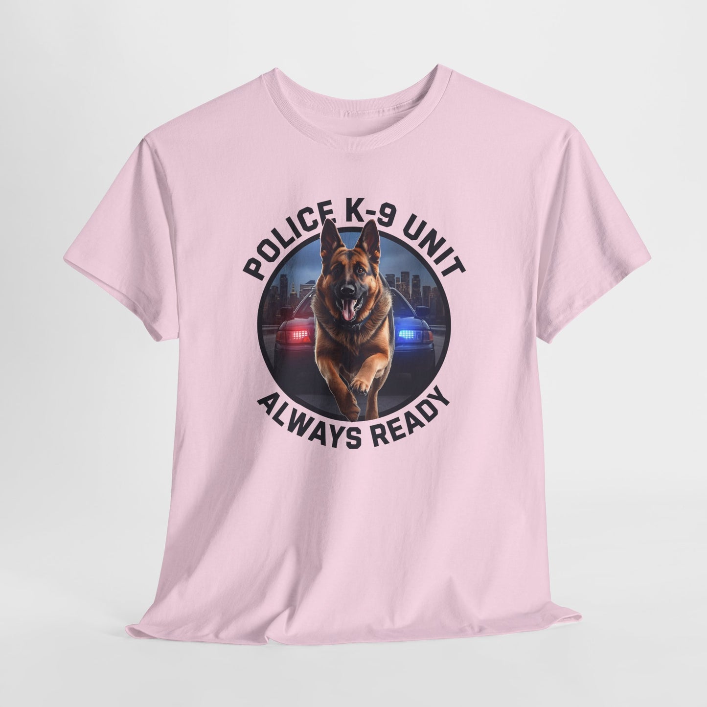 Police K-9 Unit Tee, Always Ready Graphic Tee, Dog Lover Gift, Police Support Shirt, Police Dog Merchandise