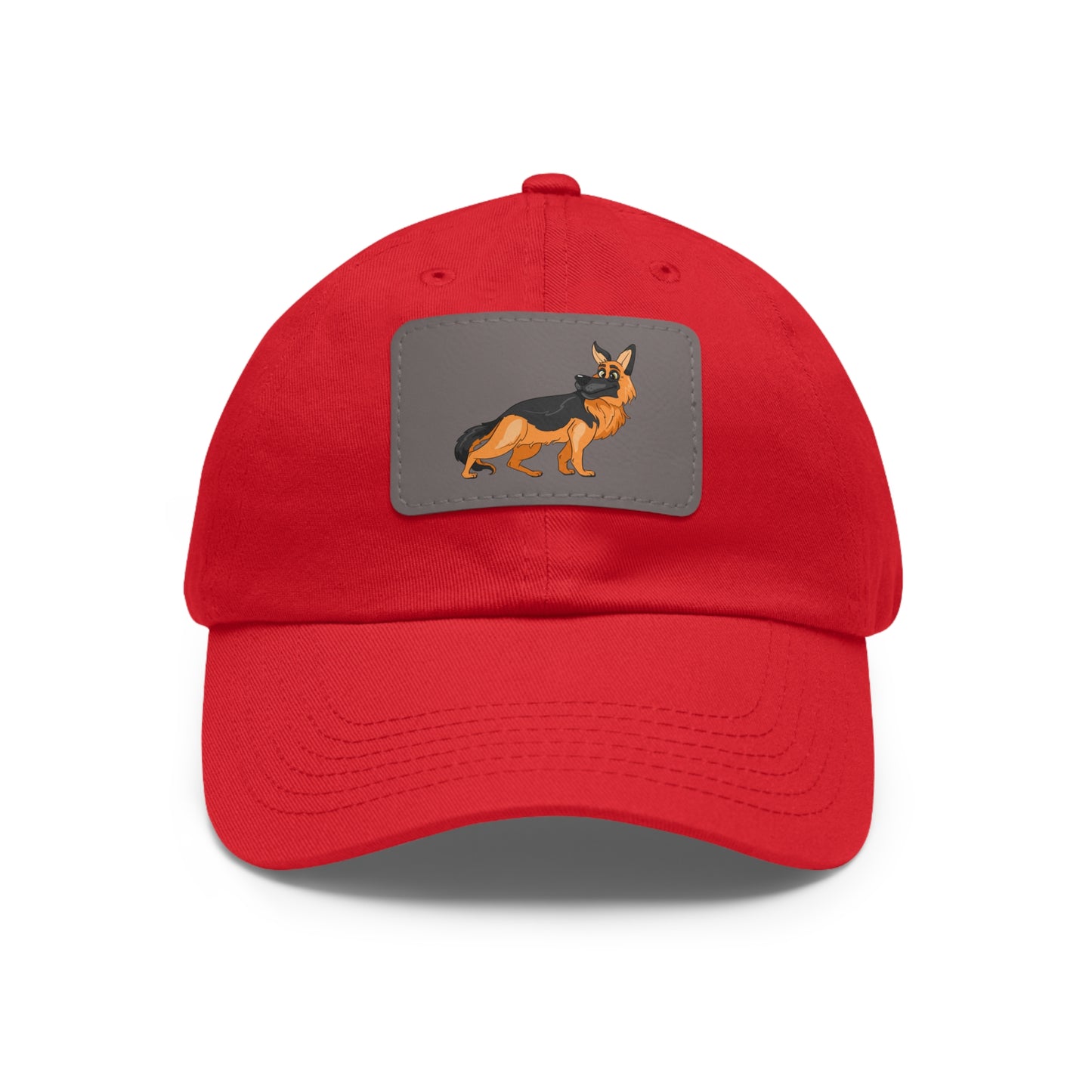 German Shepherd Dad Hat with Leather Patch - Perfect Gift for Dog Lovers