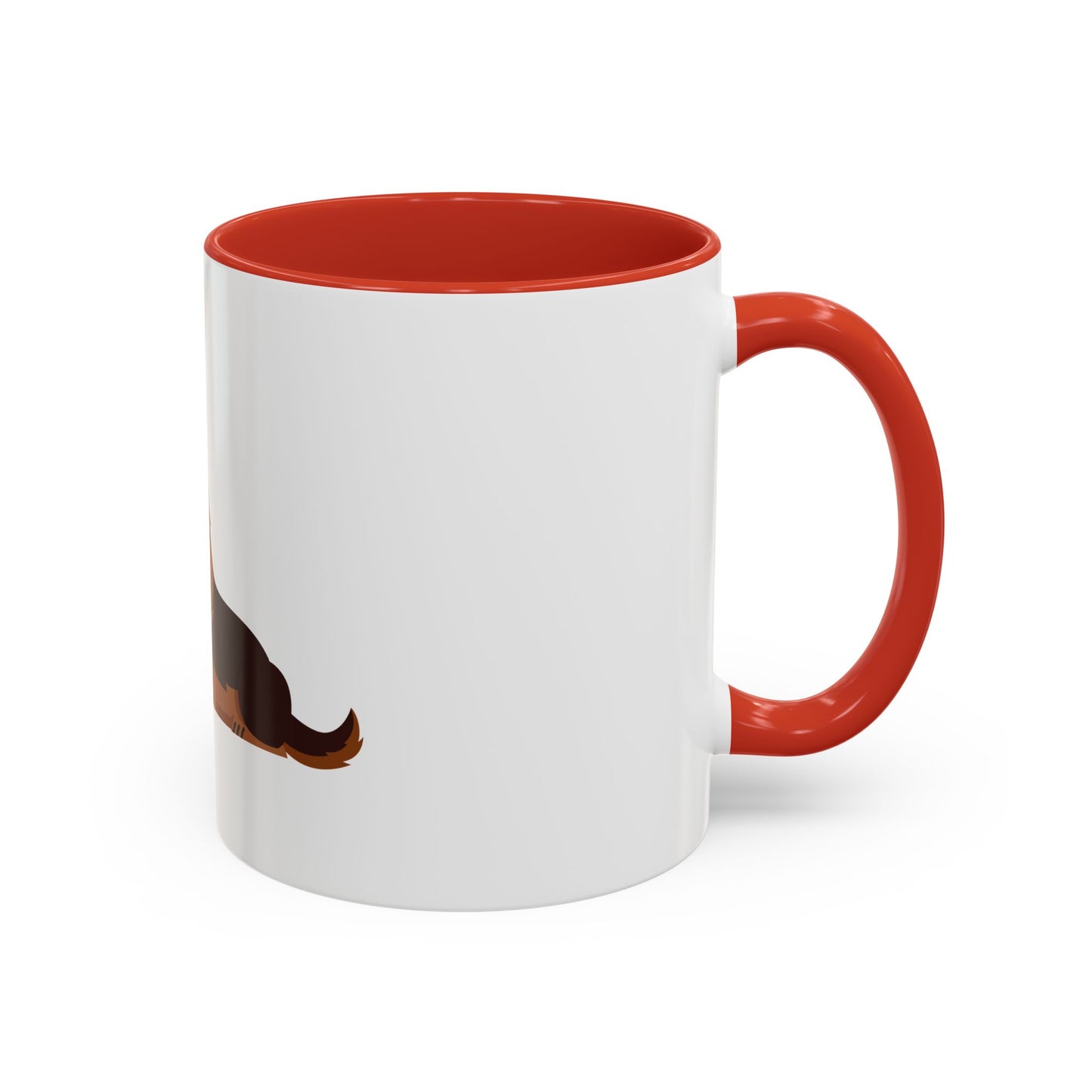 Accent Coffee Dog Lover Mug With a Cartoon of Cute German Shepherd