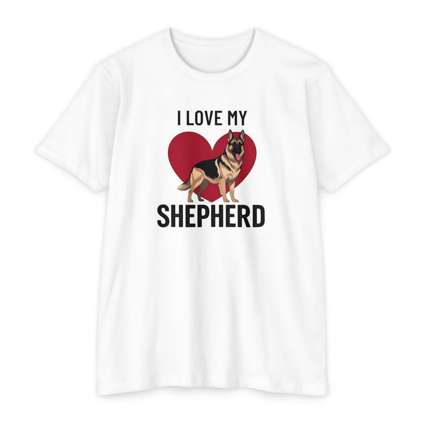 I Love My German Shepherd T-Shirt, Dog Lover Shirt, Pet Owner Tee, Animal Lover Gift, Birthday Gift for Dog Owners, Casual Wear