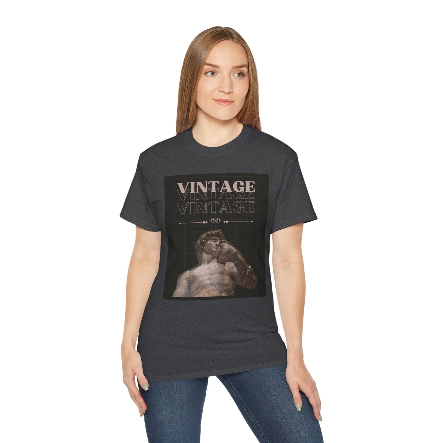 Vintage Ancient Roman Sculpture Art Unisex Tee, Retro Graphic T-Shirt, Casual Wear, Gift for Art Lovers, Unique Vintage Style Tee