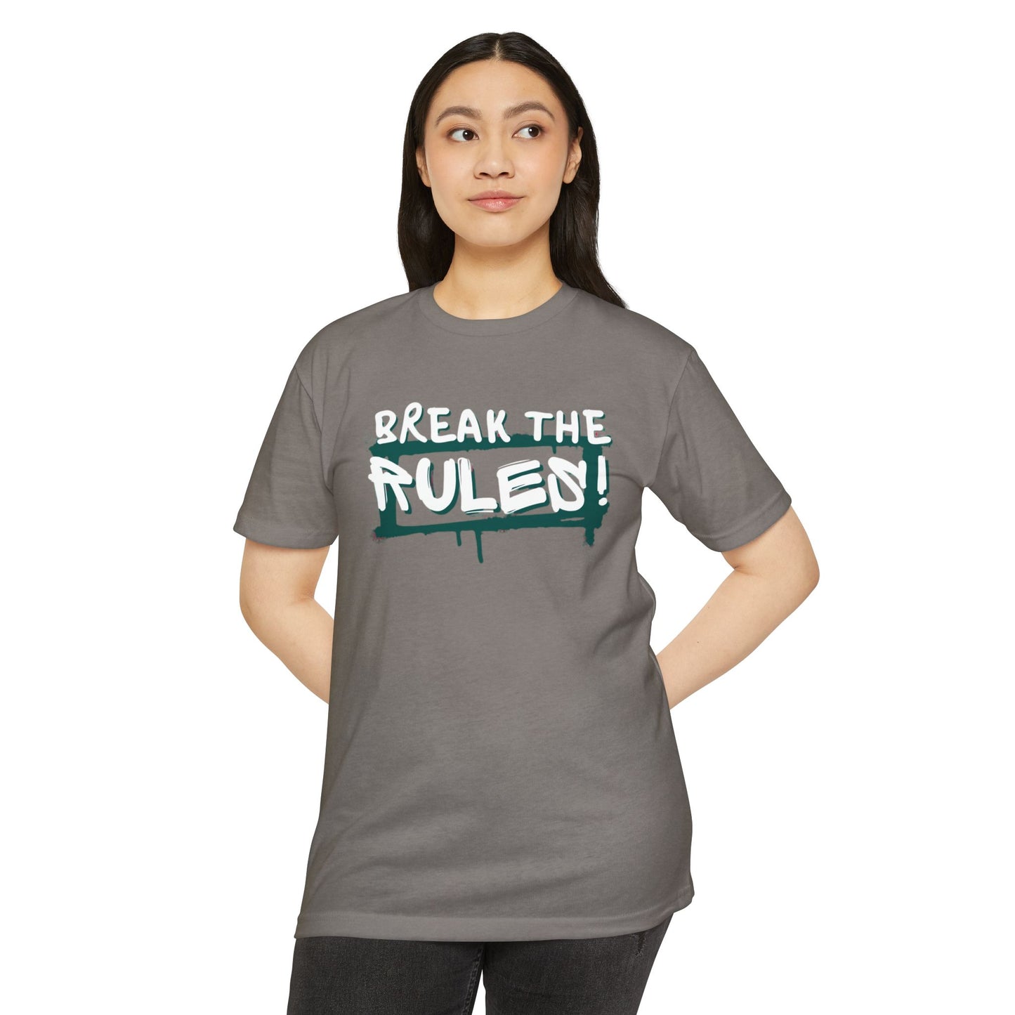 Break the Rules Graphic Tee, Unisex T-Shirt for Trendsetters, Casual Everyday Wear, Gift for Teens, Fun Statement Shirt