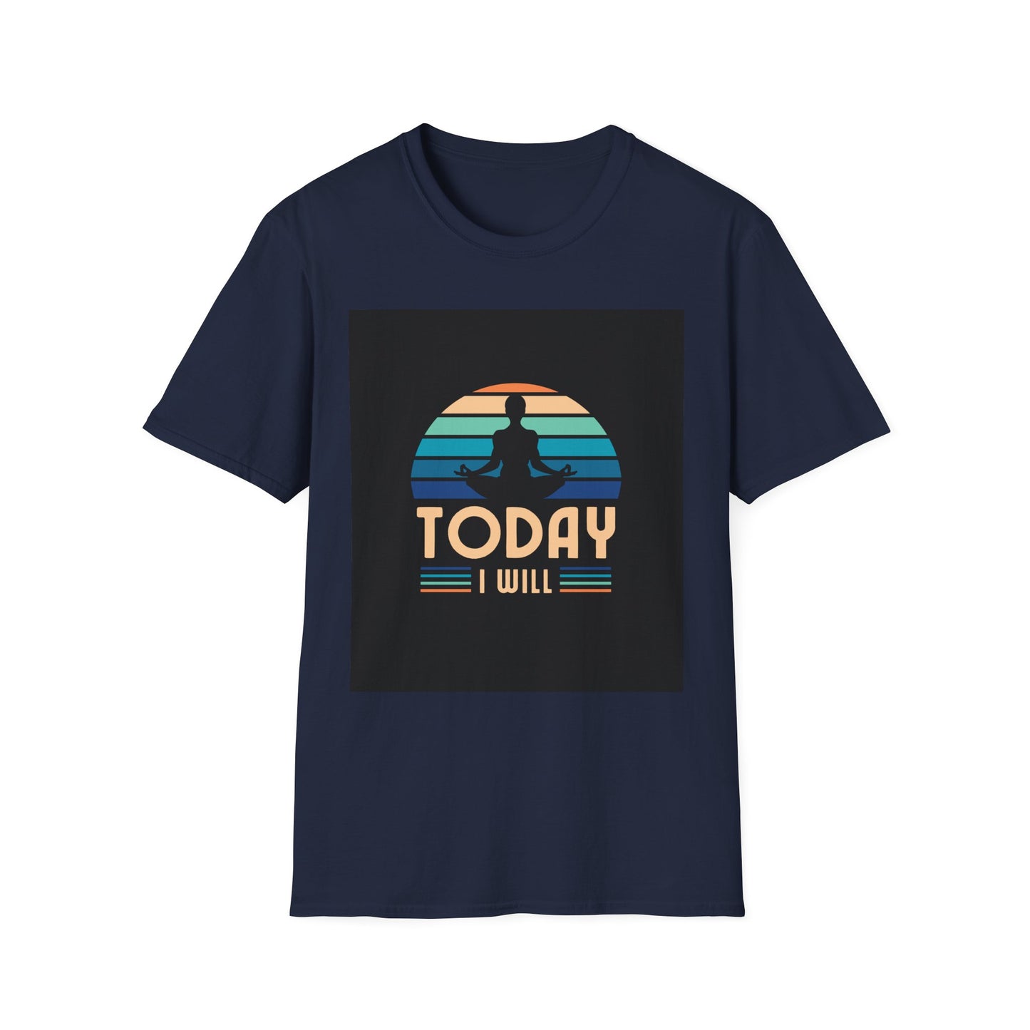 Mindfulness Motivation Unisex T-Shirt, Positive Quote Today I Will Shirt, Inspirational Graphic Tee, Yoga Apparel, Gift for Meditation Lovers