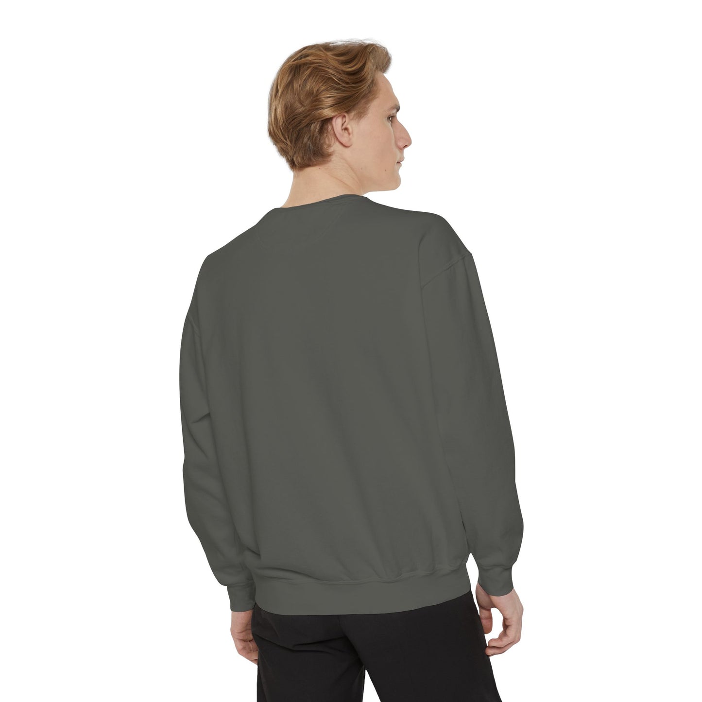 Unisex Dog Lover Sweatshirt With a Giant Old-Fashioned German Shepherd and Caption Faithful Friend on Top of Red Heart