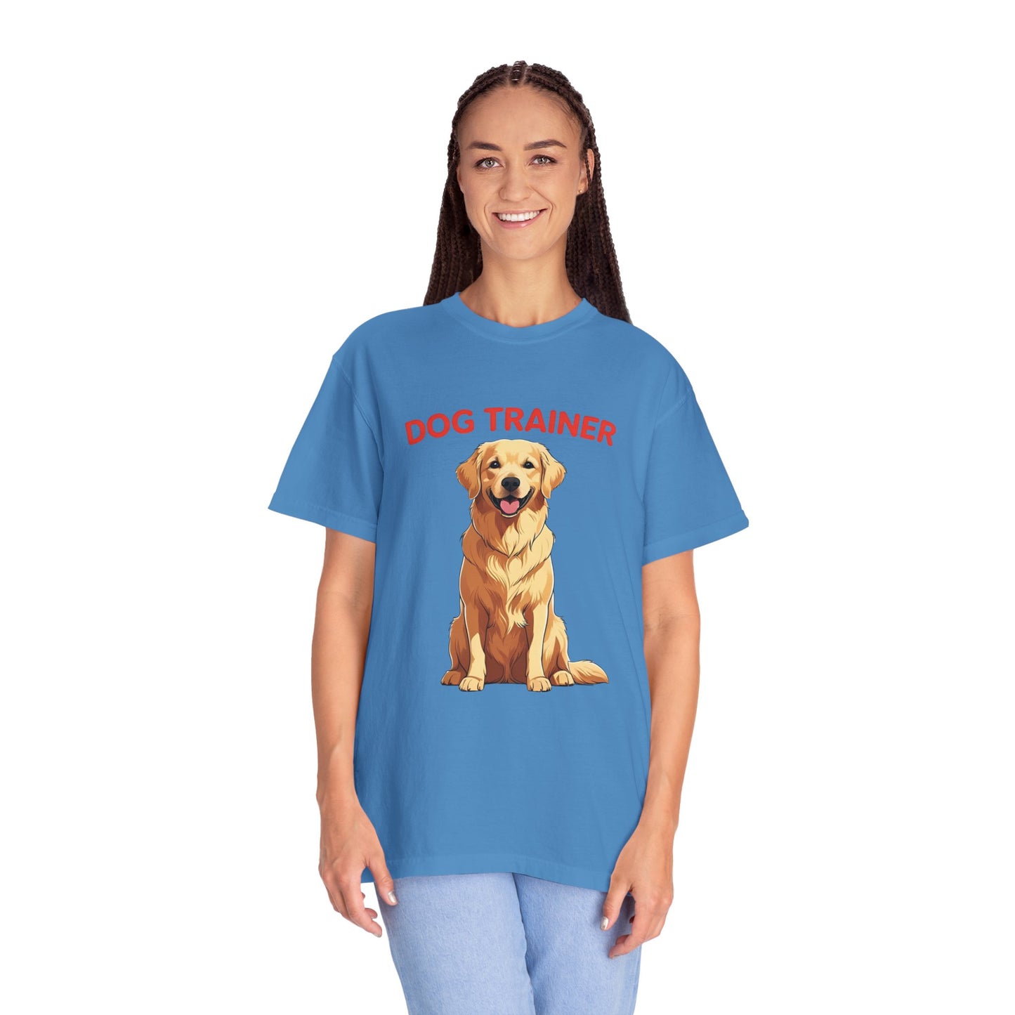 Dog Trainer Unisex Garment-Dyed T-Shirt | Perfect Gift for Dog Lovers, Pet Owners, Trainers, Birthdays, and Everyday Use