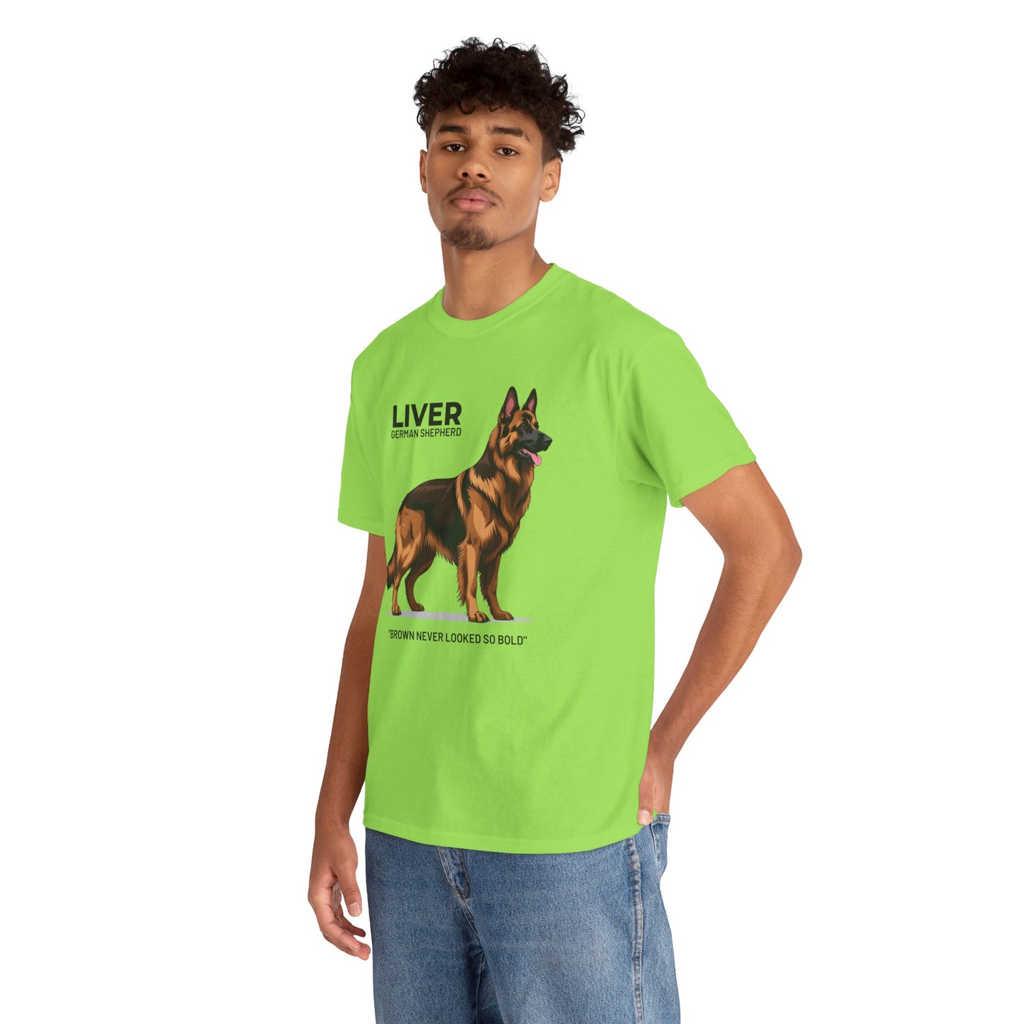 Liver German Shepherd Lover Tee - Brown Never Looked So Bold | Dog Owner Gift, Pet Parent Shirt, Animal Lover Apparel