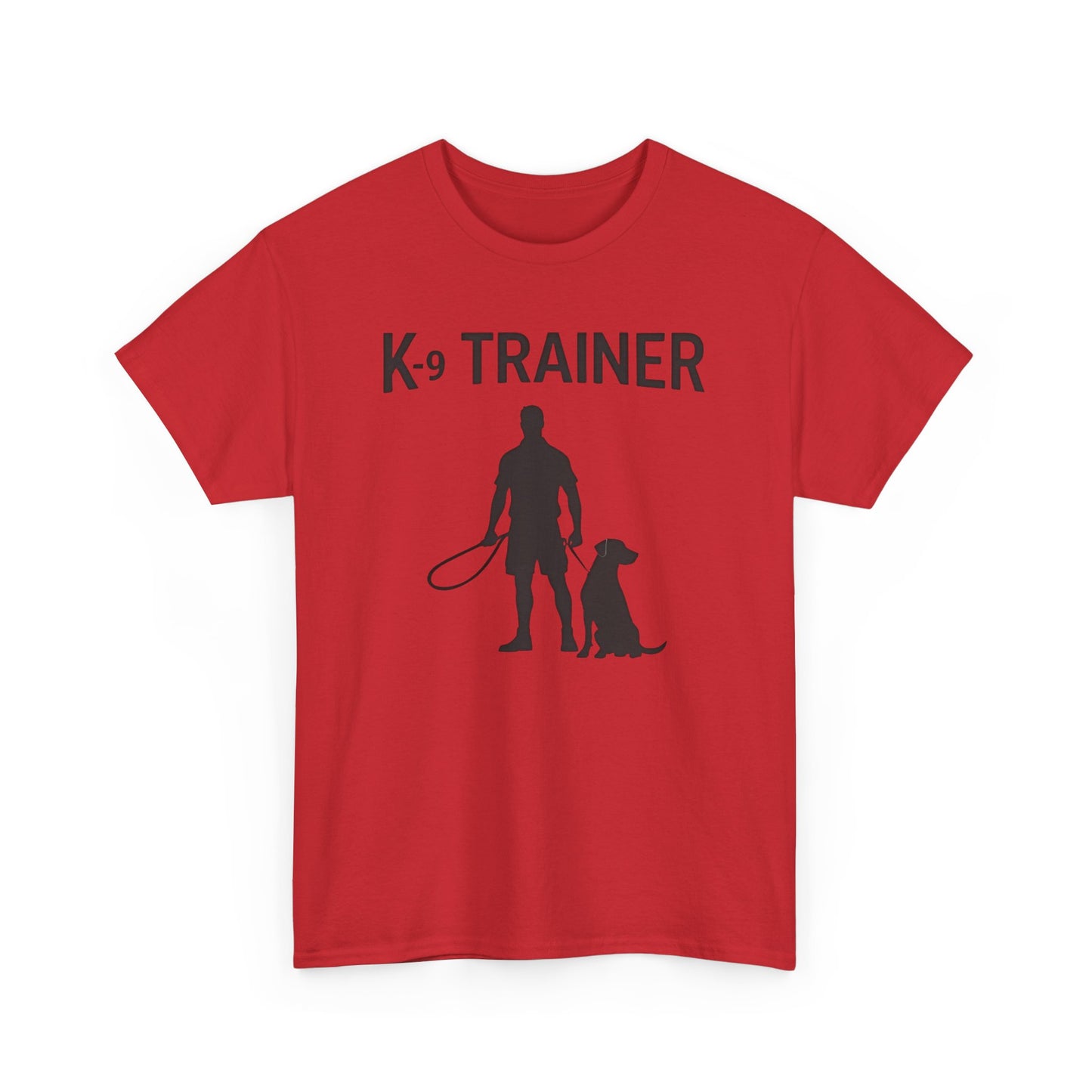 K-9 Trainer Heavy Cotton T-Shirt, Dog Owner Gift, Police Dog Shirt, Animal Enthusiast Apparel, Casual Style Tee