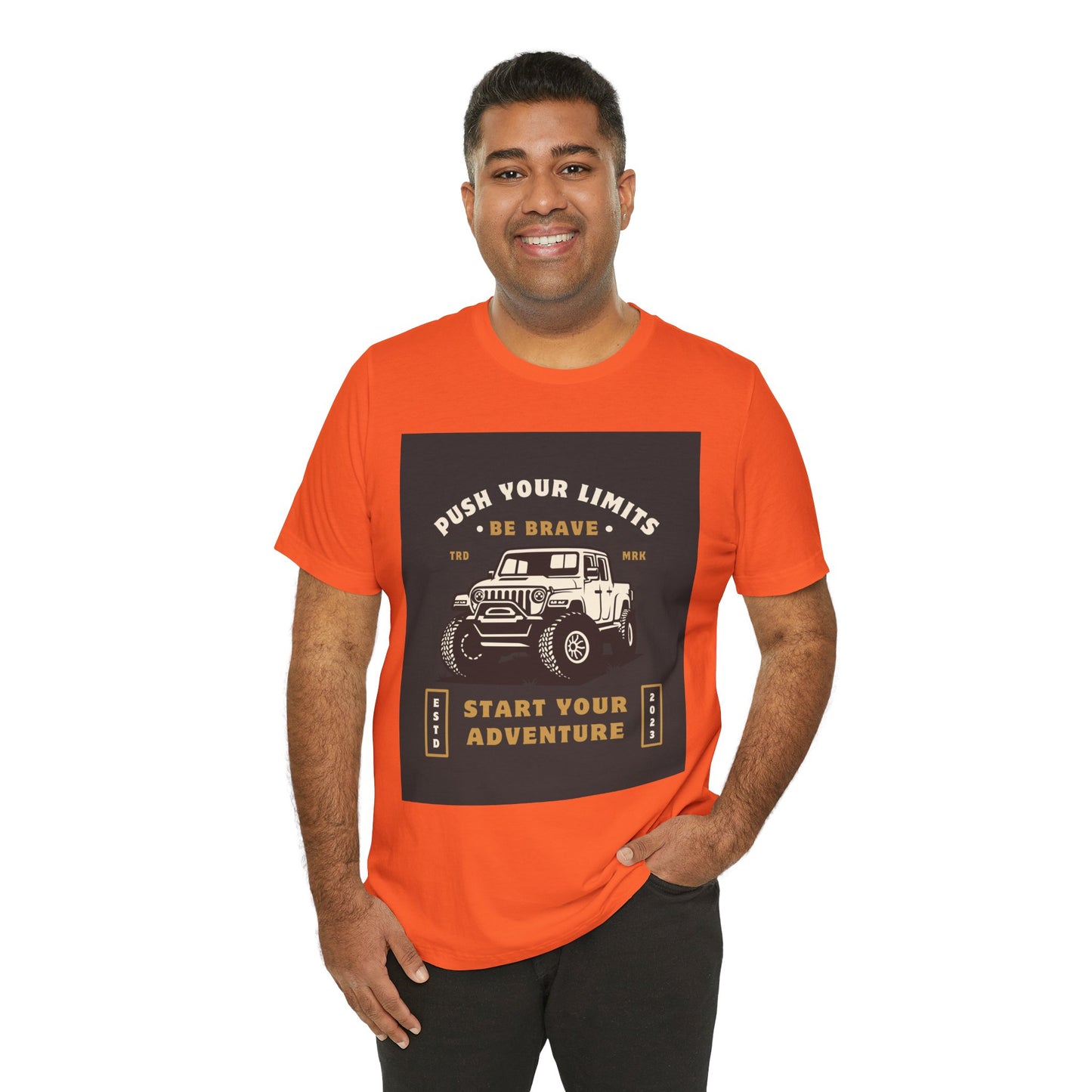Push Your Limits Adventure-Inspiring Unisex Jersey Tee, Outdoor Shirt, Motivational T-Shirt, Gift for Adventurers, Hiking Apparel, Travel Tee
