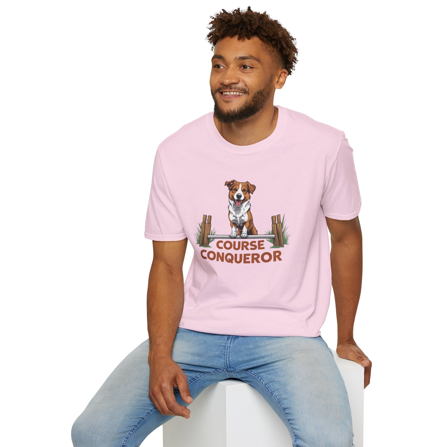 Course Conqueror Dog Training Shirt | Dog Owner Gift, Casual Wear, Funny Pet Apparel, Canine Enthusiast Top