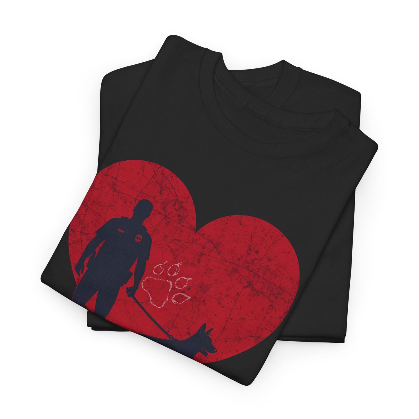 K-9 Handler Heavy Cotton Tee - Loyalty & Duty Shirt, Dog Lover Gift