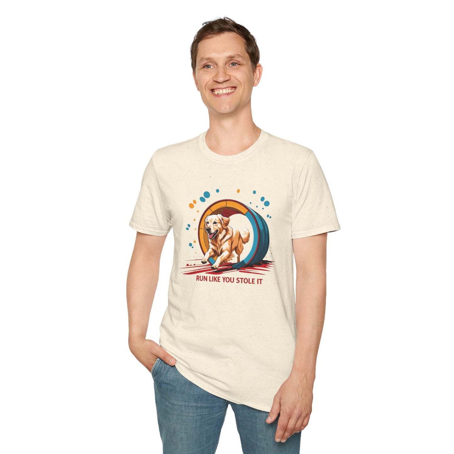 Dog Agility T-Shirt - Run Like You Stole It, Perfect for Dog Trainers, Summer Outfits, Fun Casual Wear