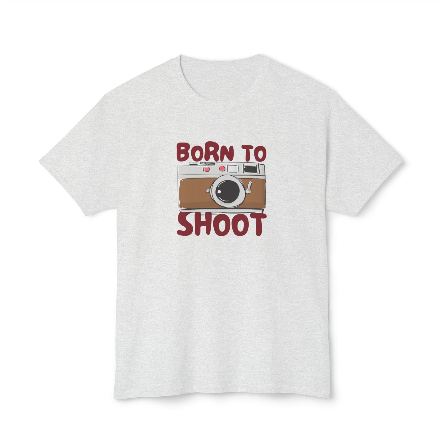 Camera Lover's Unisex T-Shirt – Born to Shoot, Photography Gift, Fun Shirt for Photographers, Unique Tee for Events, Casual Wear