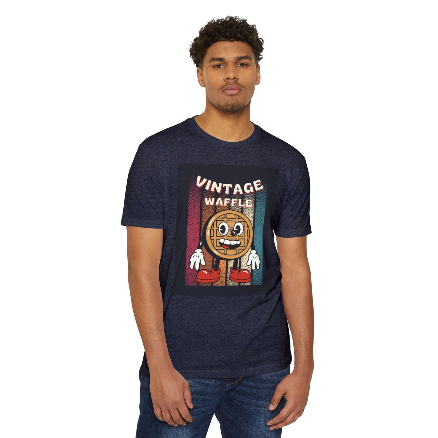Vintage Waffle Unisex T-Shirt, Fun Retro Tee, Foodie Apparel, Perfect Gift for Breakfast Lovers, Casual Everyday Wear, Unique Graphic Shirt