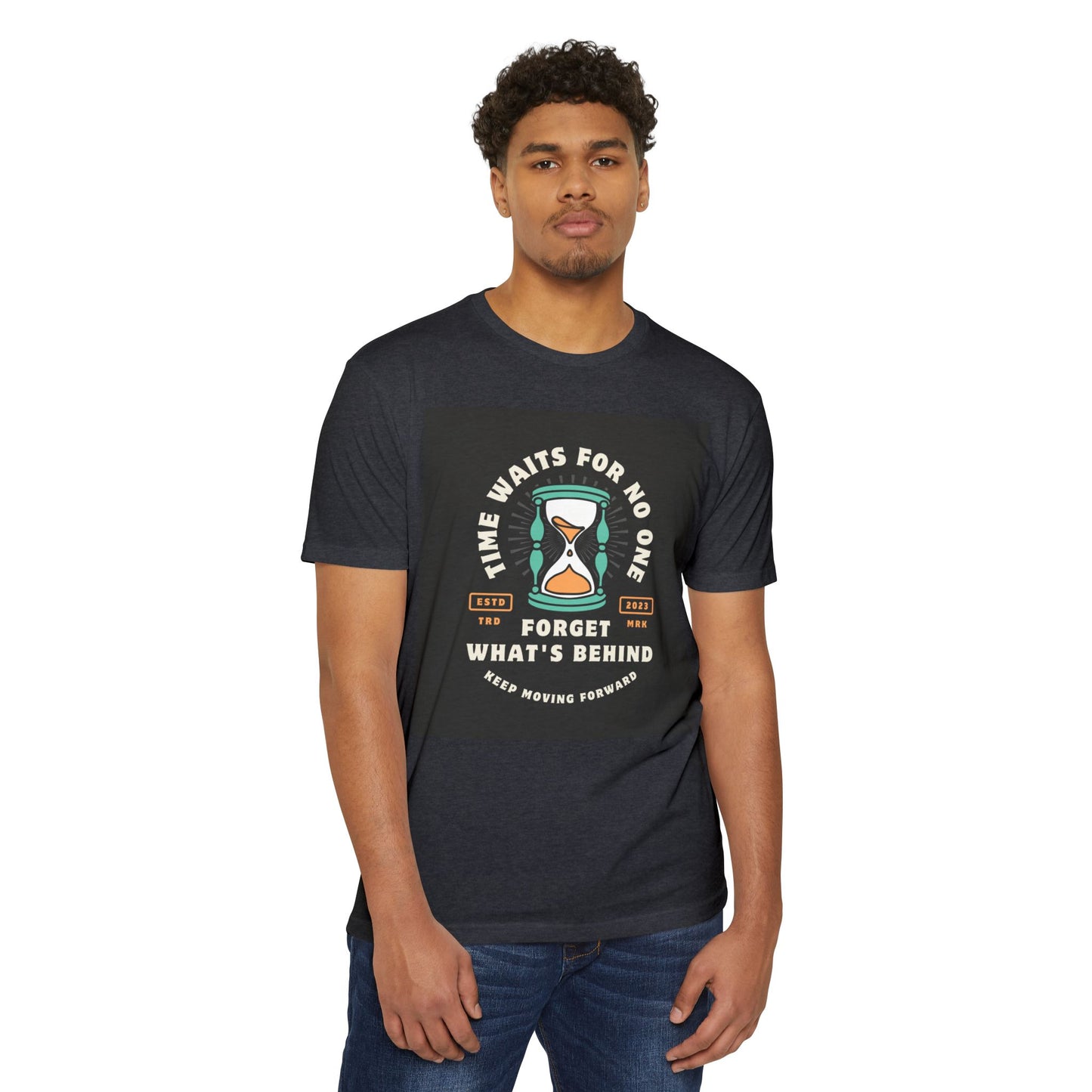 Inspirational Unisex T-Shirt: 'Time Waits for No One' - Motivational Tee, Casual Everyday Wear, Gift for Friends, Positive Message