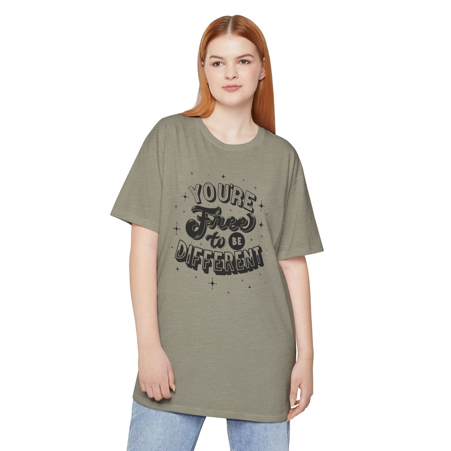 Urban Inspiration Tee - You're Free to Be Different, Casual Streetwear, Unique Gift, Everyday Comfort, Festival Style