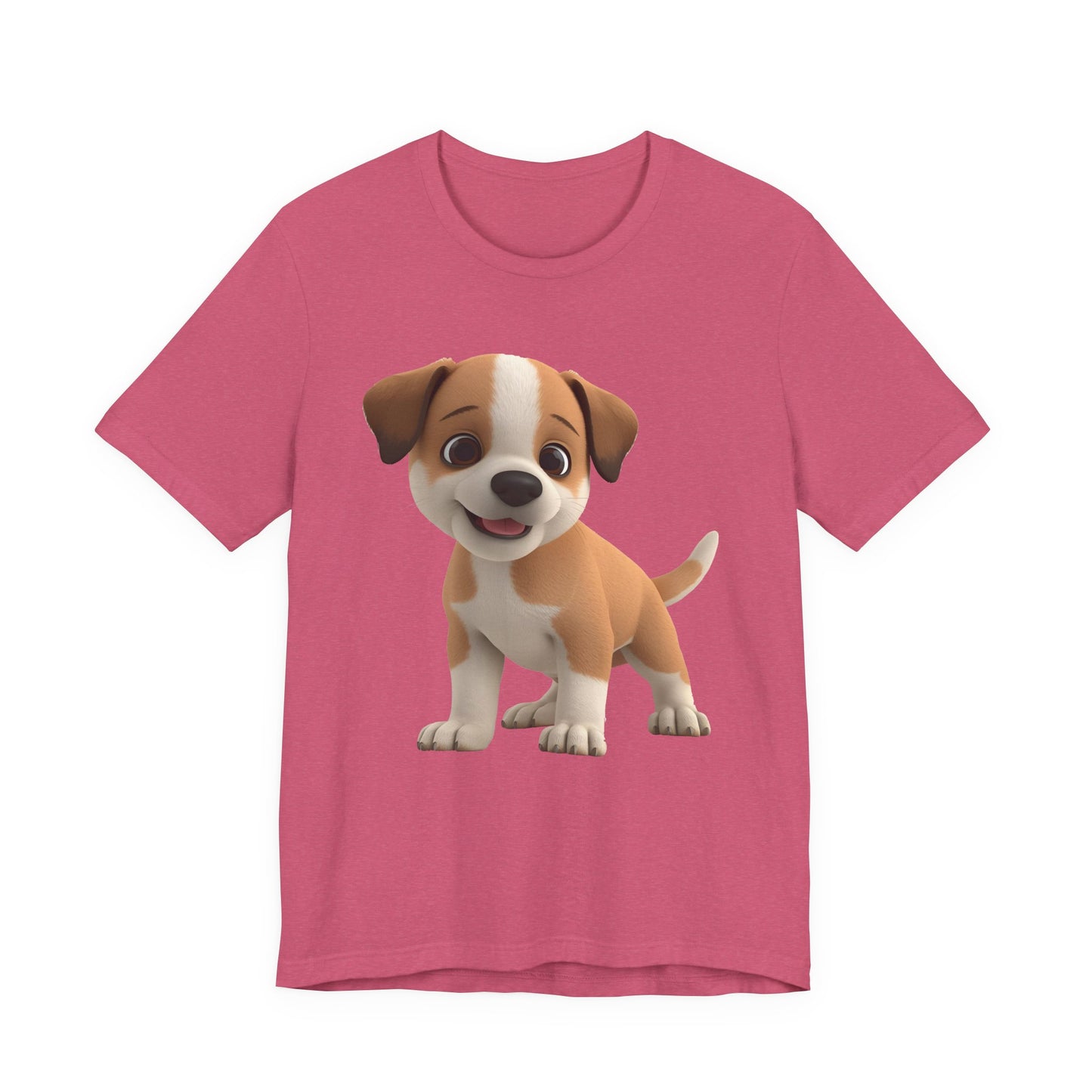 Cute Dog 3D Graphic Tee, Fun Animal Shirt, Dog Lover Gift, Playful Fashion Statement