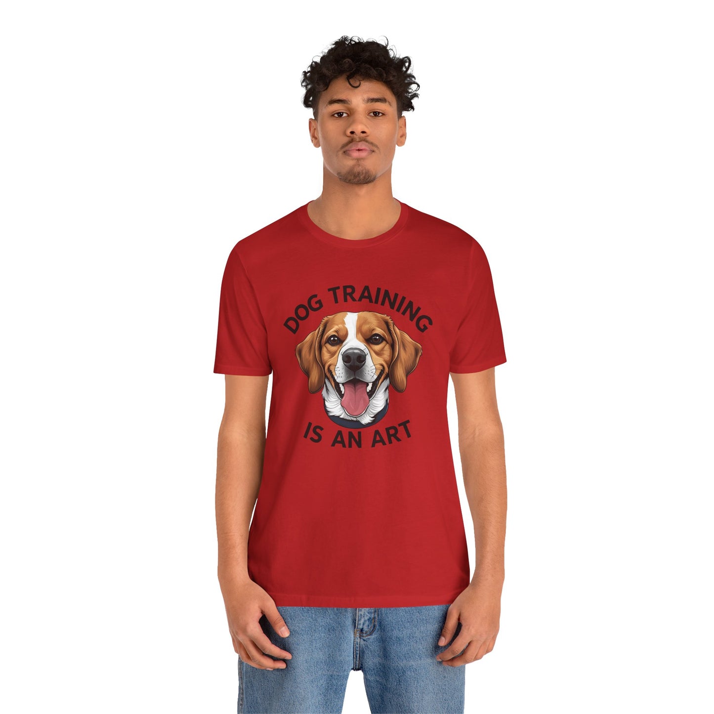 Dog Training is An Art Tee - Unisex Jersey Short Sleeve, Gift for Dog Lovers, Training T-Shirt, Dog Owner Apparel, Cute Canine Shirt