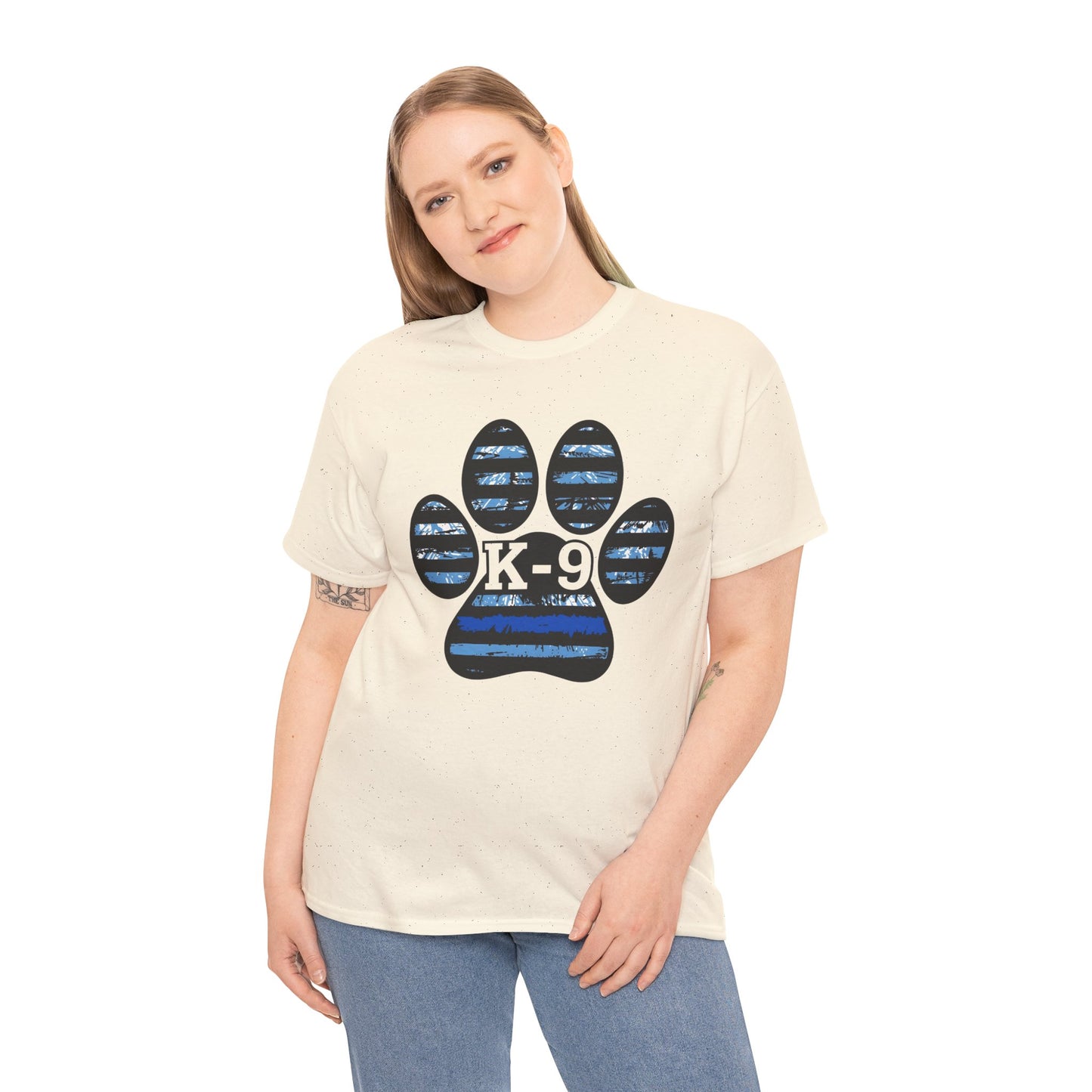K-9 Paw Print Tee – Unisex Cotton Tee for Dog Lovers, Pet Owners, Animal Rescue Supporters