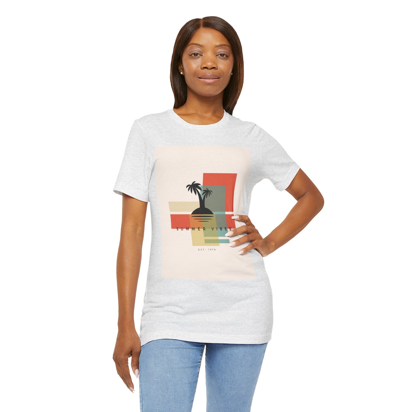Tropical Sunset Tee, Summer Vibes Shirt, Vacation Outfit, Unisex Graphic Tee, Gift for Beach Lovers, Casual Wear