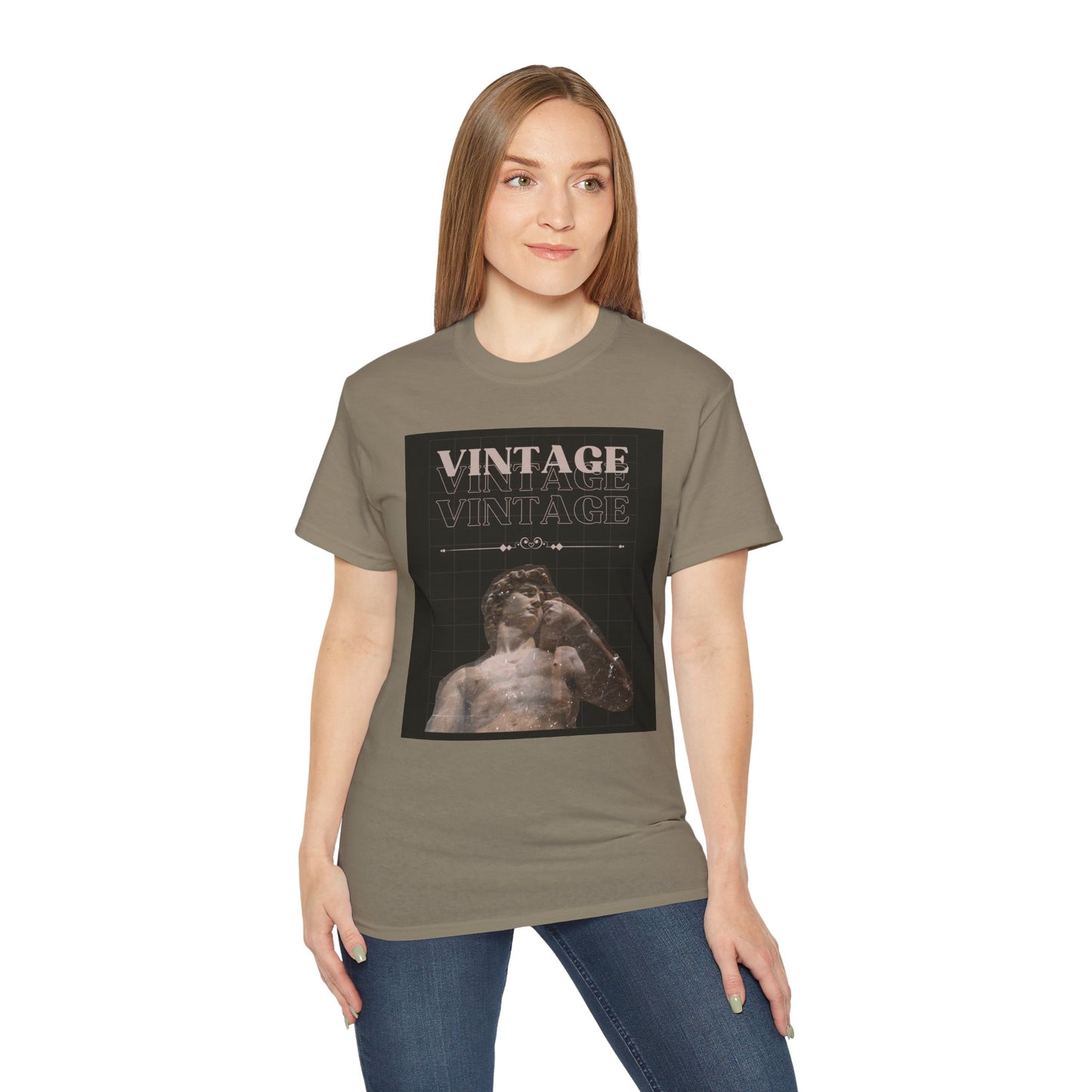 Vintage Ancient Roman Sculpture Art Unisex Tee, Retro Graphic T-Shirt, Casual Wear, Gift for Art Lovers, Unique Vintage Style Tee