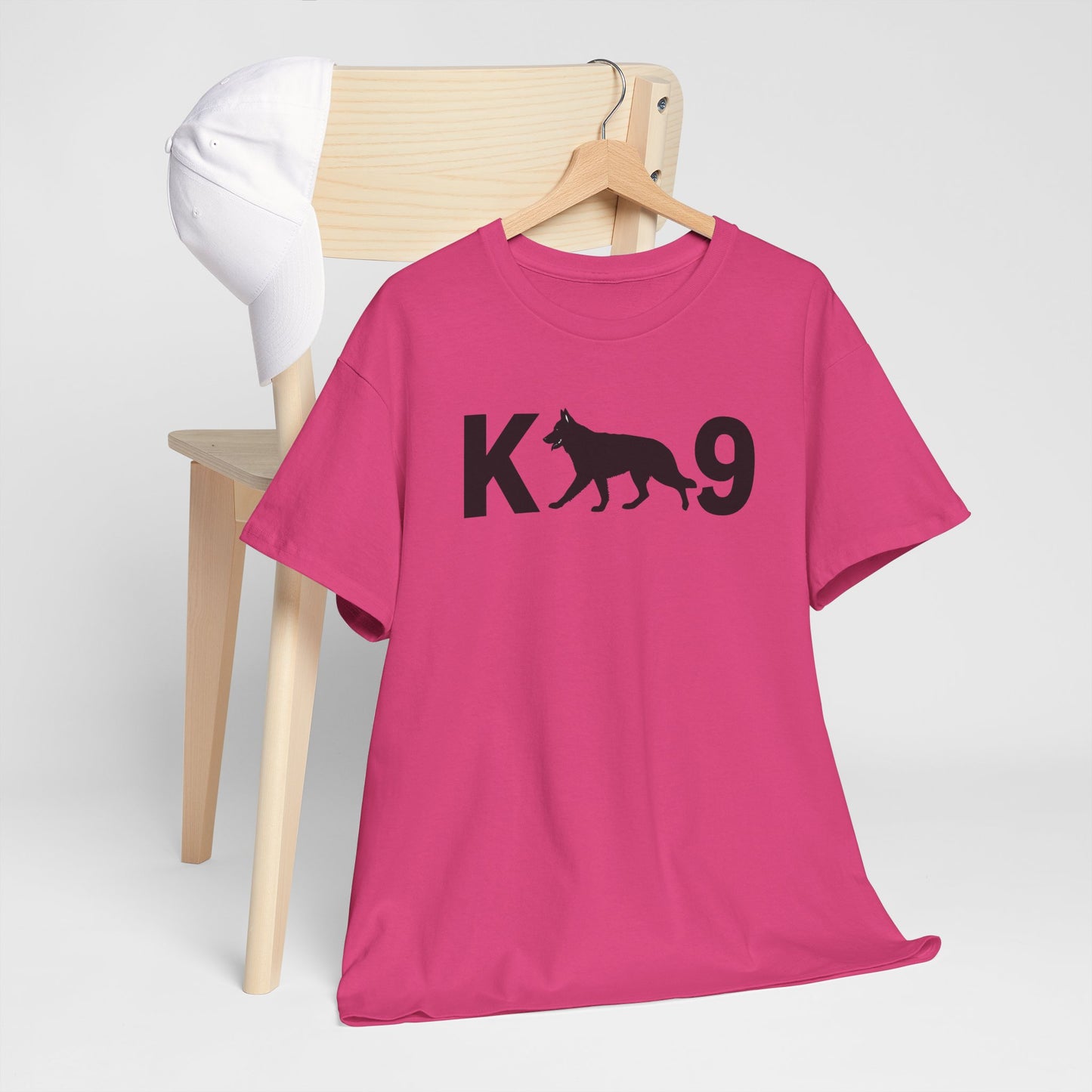 Black German Shepherd K9 Unisex Heavy Cotton Tee - Perfect for Dog Lovers, Pet Owners