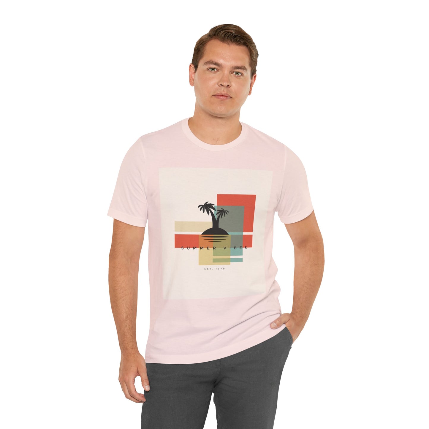 Tropical Sunset Tee, Summer Vibes Shirt, Vacation Outfit, Unisex Graphic Tee, Gift for Beach Lovers, Casual Wear