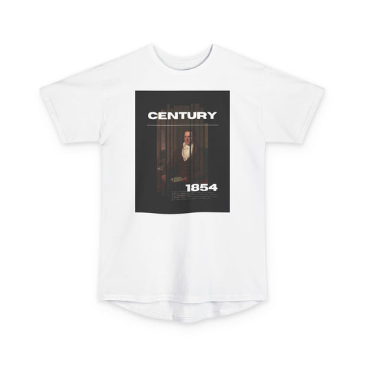 Urban Graphic Tee - Century 1854, Unisex Long Body Tee, Casual Streetwear, Perfect Gift for Art Lovers, Hipster Fashion