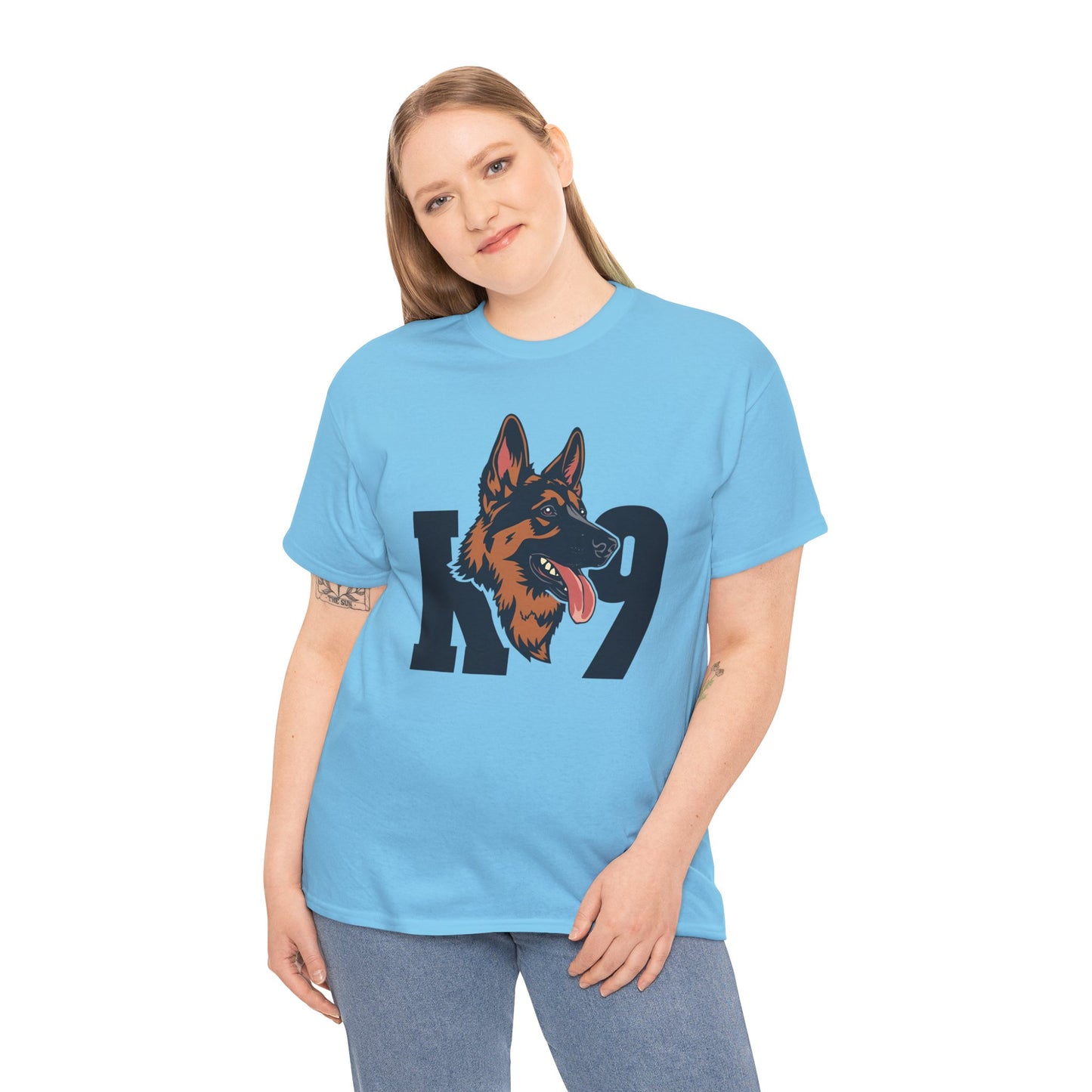 German Shepherd K9 Lover Unisex Heavy Cotton Tee | Dog Owner Gift, Dog Lover Apparel